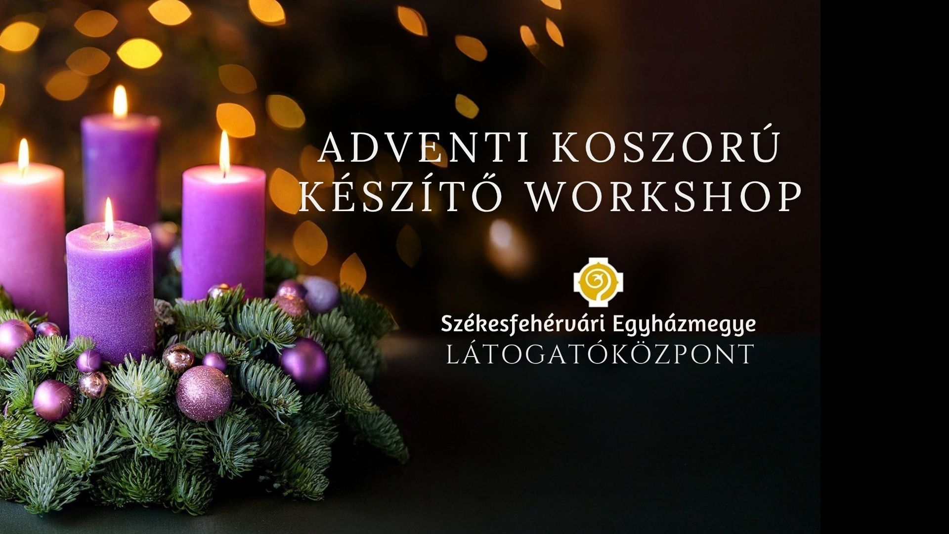 Adventi koszorú készítő workshop az Egyházmegyei Múzeumban szombaton